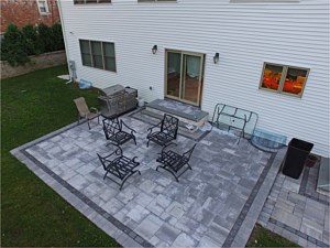 cambridge limestone quarry ledgestone XL patio belgium block coal double border westbury